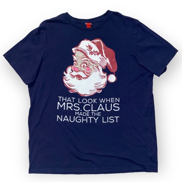 Hilarious Mrs Claus Naughty List T-Shirt - Picture 3 of 7